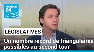 Législatives : un nombre record de triangulaires possibles au second tour • FRANCE 24