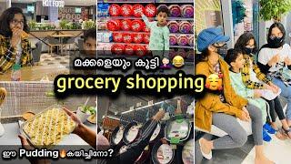 Grocery Shopping മക്കളെയും കൂട്ടികൂടെ കിടിലൻ Pudding ഉം| Peanut Butter Pudding Recipe | Qatar Vlog