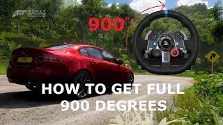 How to set your steering wheel to TRUE 900 degree rotation in Forza Horizon 5 (more realistic feel)