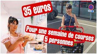 COMMENT RÉDUIRE SON BUDGET COURSES ?/ CHALLENGE RETOUR DE COURSES 35 EUROS POUR 5 PERSONNES