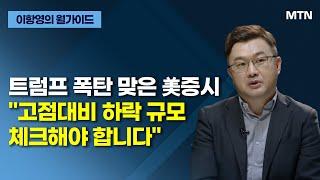 [이항영의 월가이드] 트럼프 폭탄 맞은 美증시"고점대비 하락 규모체크해야 합니다" / 머니투데이방송 (증시, 증권)