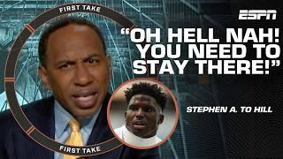 YOU NEED TO STAY THERE! ️ - Stephen A. is FURIOUS Tyreek Hill wants out from Dolphins | First Take