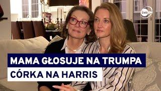 Ameryka w pigułce. Rozmowa z rodziną polskich imigrantów. Matka jest za Trumpem, córka za Harris