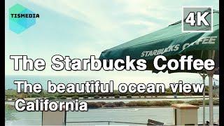 【4K】Walking around The Starbucks Coffee nearby Terranea Resort in the Palos Verdes, Los Angeles