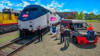 Gare SNCF à 80.000.000€ pleine de trains de transport et de Locomotives géantes | FS 22