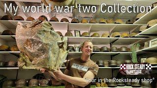 Showing my World war Two history collection, and a tour in the Rocksteady militaria shop