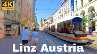 Linz Austria, Walking Tour 4K UHD