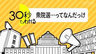 ３０秒でわかる！衆院選解説　仕組み編～そもそもどうなってるんだっけ～