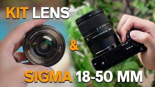 Sony ZV E10 - Kit Lens vs Sigma 18-50 mm [Photo Walk]