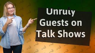 How Does a Talk Show Handle Unruly Guests?