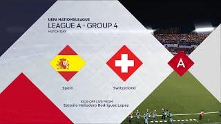 Spain vs Switzerland | Estadio Heliodoro Rodriguez Lopez | 2024-25 UEFA Nations League | PES 2021