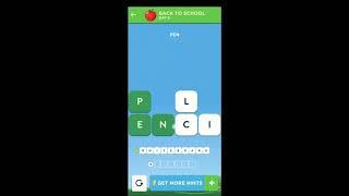 Wordbrain 2 Back to School Event August 28 2019 | Wordbrain 2 Back to School Day 5