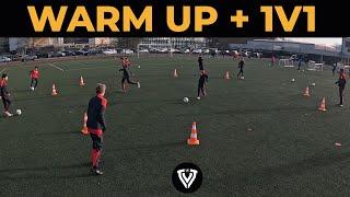 Ball Mastery Warm Up + 1v1 Games | Soccer Drills - Football Training