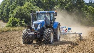 New Holland T7050 & Farmet Kompaktomat K600 New Holland T8030 & Lemken Vari-Diamand