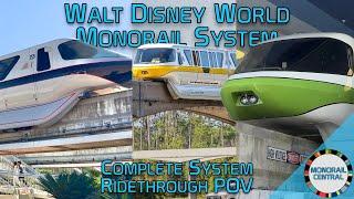 Disney World Monorail Complete System 4K POV 2024 | Walt Disney World Monorail System