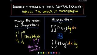  Double Integrals - Changing Order of Integration 