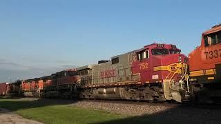 BNSF 7286 Leads Manifest Princeton, IL 8/3/24