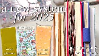 planners & journals for 2025: work & life planner, daily journal, junk journal, & brain dump