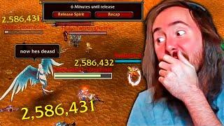 Asmongold Reacts to 2.5 Million Damage BROKEN ONESHOT | by Rextroy WoW