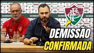 DEMISSÃO ENCAMINHADA! MANO E MÁRIO SE REÚNEM APÓS DERROTA PARA RESCISÃO! NOTÍCIAS DO FLUMINENSE