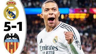 Real madrid vs Valencia 5-1 - All Goals & Highlights - 2024