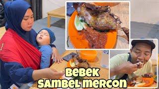 KULINER MALAM BEBEK SAMBEL MERCON BARENG ISTERI DAN ANAK di srono‼️ bajidot