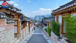 [4K] Seoul Walk - Bukchon Hanok Village walking alleyway in Jongno-gu, Traditional Korean House.