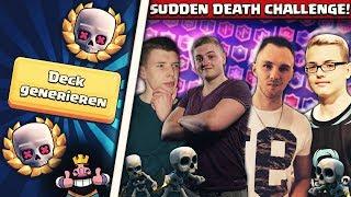 KRONEN K.O. RANDOM DECK CHALLENGE! | Wer holt den ersten Turm mit zufälligen Decks? |4er Challenge