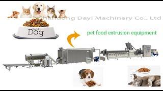 200-350kg/h pet food fully automatic production line From DAYI machinery company