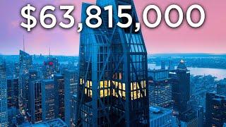 Touring a $63,815,000 Futuristic Billionaires Row NYC Penthouse