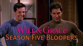 Will & Grace Season 5 Bloopers - 4K Upscale using Machine Learning