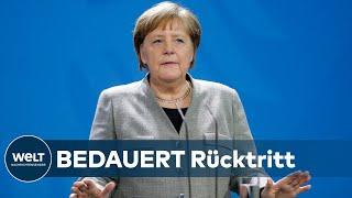 CDU-BEBEN: Das sagt Angela Merkel zum überraschenden AKK-Rückzug