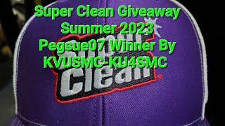 Super Clean Giveaway Summer 2023 Pegsue07 Winner By KVUSMC-KU4SMC