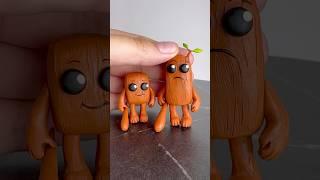 I made Tung Tung sahur but cute and small #plasticinerelax #cute #tungtungtungsahur #trending #clay