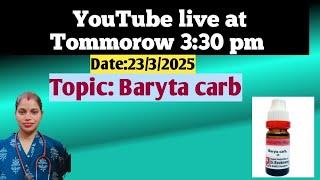 Ask with Arogyam Homoeo Clinic Live #Episode 38 Date 23/3/25 Baryta carb 30 uses