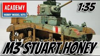 Academy 1/35 scale M3 Stuart Honey Build review