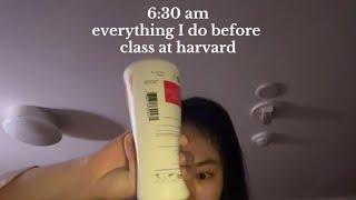 6:30am harvard college morning routine before class 