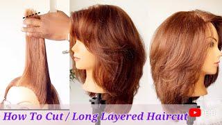 How To Cut Long Layers in 5 Min ️Haircut Tutorial 2023