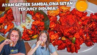 AYAM GEPREK SAMBAL CINA SETAN TERJUICY DI DUNIA! LEBIH ENAK DARI KFC!