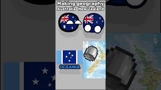 feat. @Itz_TGCB - Making Country's Geography - Australia vs New Zealand #shorts #memes