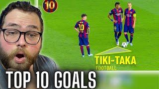 American is SHOCKED by TOP 10 Tiki Taka Goals! | @BarcaStudio