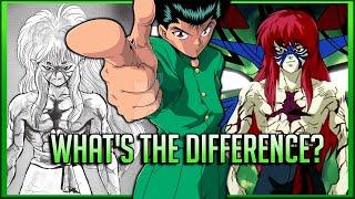 Yu Yu Hakusho: Manga vs Anime -The Spirit Detective Arc