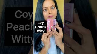 Maybelline Vinyl Ink Lipstick Shade Coy Peachy witty #maybelline #vinyl #viral #shorts #trending #yt