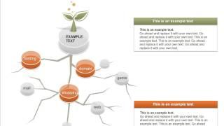 Objectives Tree Internet PowerPoint Diagram