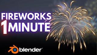 Create Fireworks in Blender in 1 Minute!