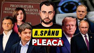 Spânu pleacă... își va face partid? / M.Sandu pune punctul pe i / Trump a vorbit cu Putin?