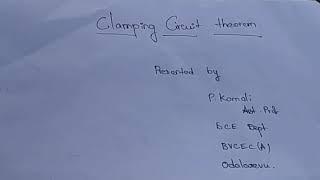 Clamping Circuit Theorem