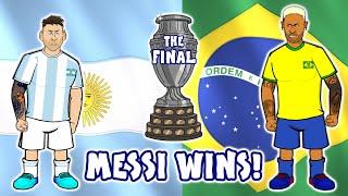 Messi wins Copa America! (HIGHLIGHTS ARGENTINA 1 - 0 BRASIL | COPA AMÉRICA 2021 | 10-07-21)