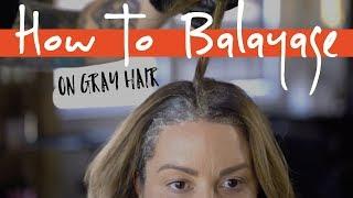 How To Balayage on Gray Hair