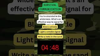 Outsmart the Wilderness: Survival Trivia Challenge!